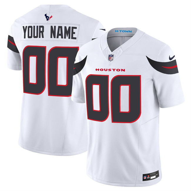 Youth Houston Texans Active Player Custom White 2024 2nd Alternate F.U.S.E Vapor Untouchable Limited Stitched Football Jersey